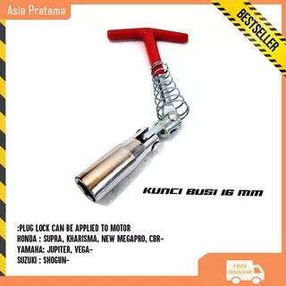 PROMO TERKINI!!!! KUNCI BUSI 16MM FREED Kunci Busi motor Flexible 16mm- Flexible Spark plug Flexible