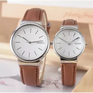 Bonico Jam Tangan Couple Pria & Wanita 3868GL Leather strap (HARGA SEPASANG)