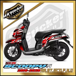 SCOOPY STICKER STRIPING SCOOPY 2017,2018, 2019 - STIKER MOTOR SCOOPY FI NEW 2017, 2018, 2019 LIST VARIASI HOLOGRAM AR11