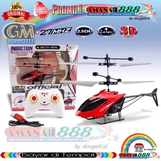 Helicopter Remote Control 2.5CH CY-387-A Induction Aircraft Copter Flying Plane Mainan Hobi Koleksi Helikopter Remot Kontrol 2 in 1 Helikopter Sensor Tangan