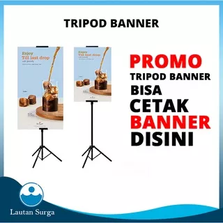 Tripod Stand Banner Display Poster Murah Tripod Standing Banner 2 meter Tripod Banner Poster