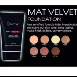 Flormar Mattifying Velvet foundation oil free/foundation matte