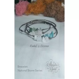 Bracelet stone / Natural Stone / gelang tali batu alam / gelang tali simple / gelang tali tipis / gelang tali vintage / gelang unik