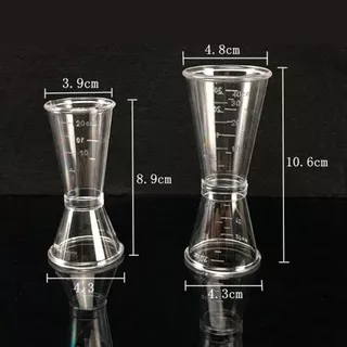 GELAS UKUR ACRYLIC / GELAS UKUR / JIGGER / JIGGER UKUR / DOUBLE JIGGER MEASURE CUP 10-20ML 20-40ML / JIGGER ACRYLIC10-20ML / JIGGER ACRYLIC20-40ML / JIGGER ACRYLIC / DOUBLE GELAS UKUR / GELAS UKUR TRANSPARAN 10-20ML / GELAS UKUR TRANSPARAN 20-40ML