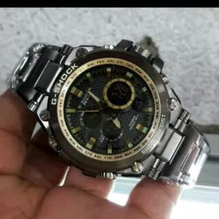 GAYA BARU...jam tangan CASIO G-SHOCK pria black gold kw super