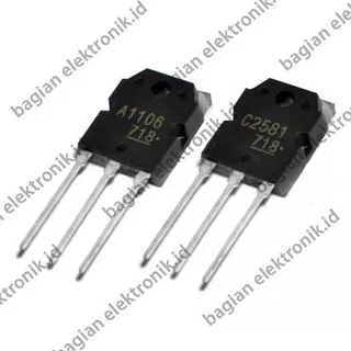 10pcs 2sa1106 2sc2581 To3P (5Pcs A1106 + 5pcs C2581) To-3P Pairing Tube Amplifier