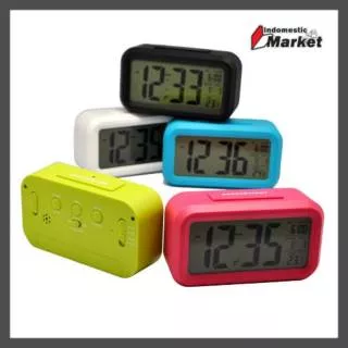 Jam Alarm Digital / Jam Waker Warna / Taffware Fanju Jam LCD Digital Clock with Alarm - JP9901