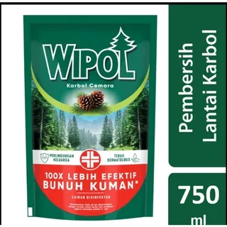 Wipol pembersih lantai karbol 750 ML cairan pembersih lantai