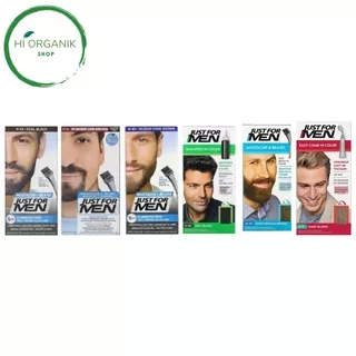 Just For Men Mustache & Beard Brush In Color Deep dark Brown M46 ; Gel medium dark brown M40 ; Real black M 55 14 g ; Shampoo real Black Application Haircolor Kit H 55 ; Mustache M-30 Light-Medium Brown 1 Kit ; Autostop Men's Hair Color Dark Blond A-15