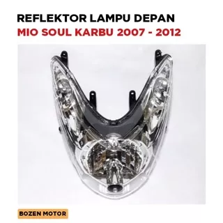 Reflektor Lampu Depan Mio Soul Karbu Lama 2007 2008 2009 2010 2011 2012 / Refektor Assy / 1 Set Mika
