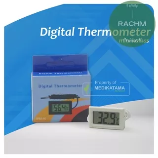 Thermometer Digital Kulkas Vaksin Sensor Alat Ukur Suhu - Putih
