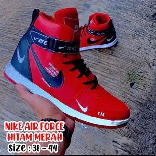 (BISA COD) SEPATU PRIA NIKE AIR FORCE ONE FULL WHITE PUTIH MERAH BIRU HITAM SNEAKERS WANITA IMPORT