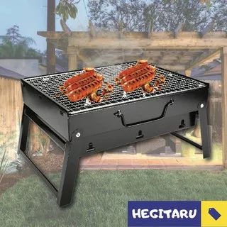 PEMANGGANG PORTABLE KOTAK KOTAK ALAT BBQ ALAT PANGGANG SOSIS GRILL PANGGANGAN ALAT PANGGANG IKAN