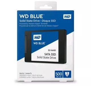 WD SSD BLUE 500GB - 2,5 inch SATA 7mm SSD - 3D NAND