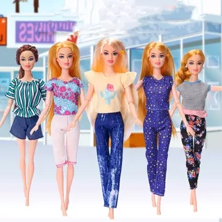 30cm Barbie Pants Clothes Fashion Daily Wear Casual Outfits Suit Barbie Yoga Clothes 1/6 Doll Barbie Sports Wear