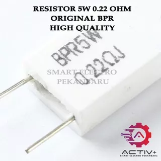 RESISTOR 5WATT 0.22 OHM 5W 0.22Ohm 5 Watt 0,22Ohm 5 w 0R22 Ohm 5W RESISTOR 5W BPR ORIGINAL RESISTOR GEPENG RESISTOR NOBLE RESISTOR KAPUR Resistor Keramik NOBLE NOBEL NOUBLE NUBEL NUBLE AUDIO