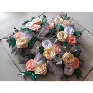 bunga hiasan hantaran seserahan hampers (silver kombinasi)