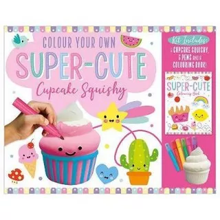 Colour Your Own Super-Cute squishy Cupcake - 9781789474961 - Buku Ori Periplus