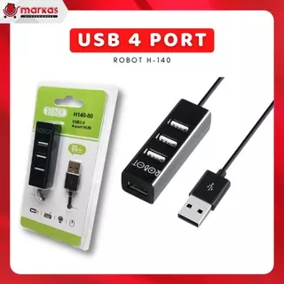 USB Hub 4 Port Robot H140 - 80 Komputer Portable High Speed Adapter PC