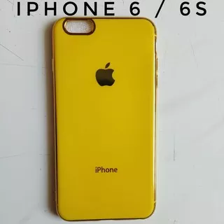 Casing iPhone 6 6s Soft Case Jelly Glossy Logo Apple Yellow
