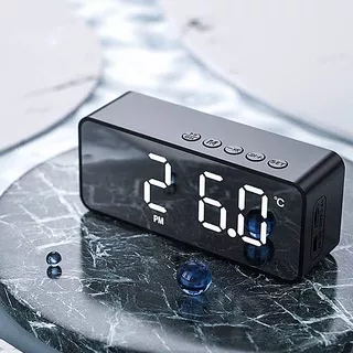 Bluetooth Speaker Clocks FM Radio LED Digital Smart Alarm Clock Watch Table Electronic Desktop Clocks Table Decor