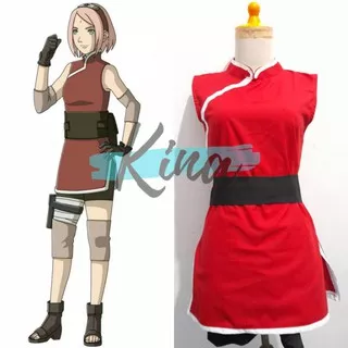 Naruto the Last Movie Haruno Sakura Cosplay Costume Anime Female