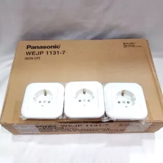 STOP KONTAK SINGLE NON CP WARNA PUTIH PANASONIC WEJP 1131-7