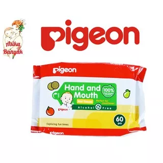 pigeon hand and mouth  60s wipes | tisu tissue basah wet foodgrade food grade anti bacteria antibac