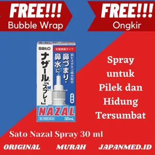 SATO NAZAL SPRAY 30 ml - Nasal Spray 100% Ori Jepang