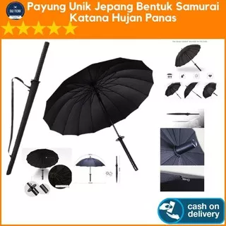 Payung Katana Pedang Samurai Sword Umbrella Untuk Hujan dan Panas Unik Anti UV