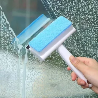 Wiper Pembersih Kaca Jendela Rumah Dua Sisi / Pembersih Kaca Mobil 2 In 1 / Pencuci Dinding Kamar Mandi