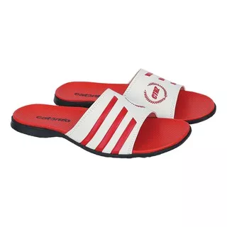 sandal pria warna merah sendal casual slop cowok murah laki C5 trendy