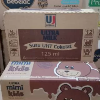 Susu UHT 125ml  (1 kardus isi 40x125ml)  Coklat vanila  stroberi