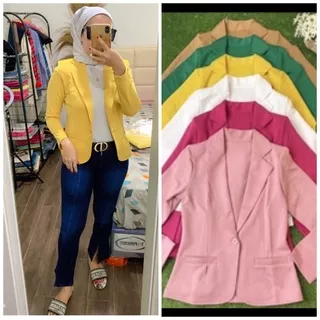 BLAZER SELEBGRAM VIRAL SLIMFIT BAHAN WEDGES PARAGON