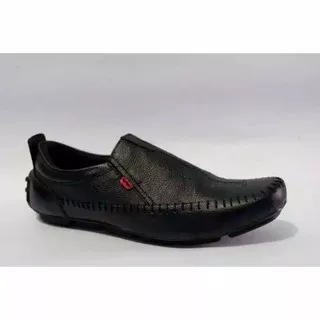 Sepatu WRINGKLE Pria Kulit Crocodile Slop Casual Kasual Cowok Hitam Tali Life Style Gayabaru Pria 39