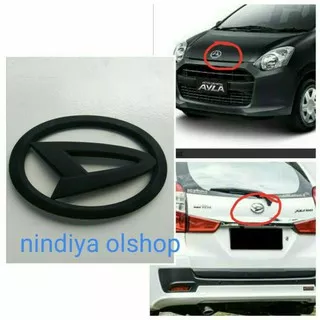 logo daihatsu ayla xenia hitam doff