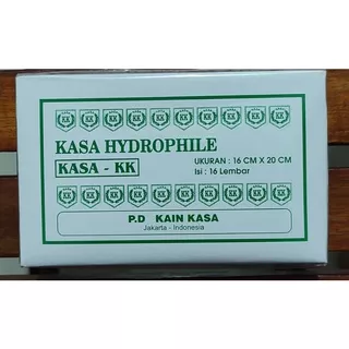 Kain Kasa Steril Hydrophile Isi 16 Lembar / Ukuran 16 x 20 CM / Menutup Luka / Membalut Luka