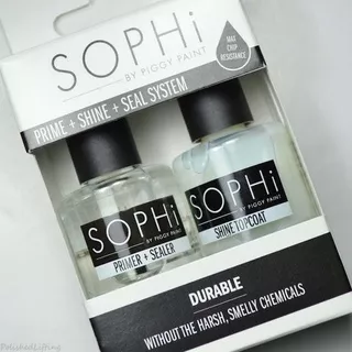 SOPHi Nail Polish Kutek Halal - Base Coat + Top Coat Set Primer Shine Seal System