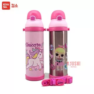 Botol Minum Termos Anak Air Panas Karakter Lucu LOL Kuda Poni