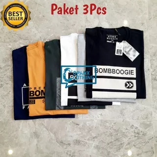 kaos bombogie original pria wanita 3pcs 100 terbaru 2021 motif RANDOM (acak) | kaos pria distro keren original asli bandung terbaru 2021 | kaos distro pria keren ori bandung 2021 asli | baju kaos pria distro terbaru 2021 keren | kaos nevada 100 3pcs