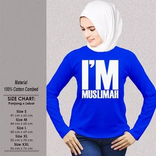 Kaos Muslim Wanita Panjang SP-WLMSAK365 IM MUSLIMAH Baju Muslimah