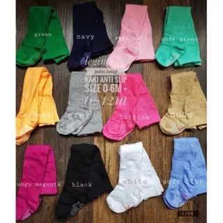 Cotton rich tight 6-12m baby legging anti slip celana leging bayi warna cowok cewek boy antislip crt