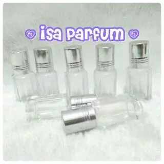 BOTOL PARFUM ROLL ON 3ml | BOTOL OLES | SILVER