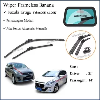 Wiper Frameless Kaca Mobil Suzuki Ertiga 2013 2014 2015 2916 2017