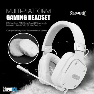 Sades SnowWolf / Snow Wolf Multi Platform Gaming Headset