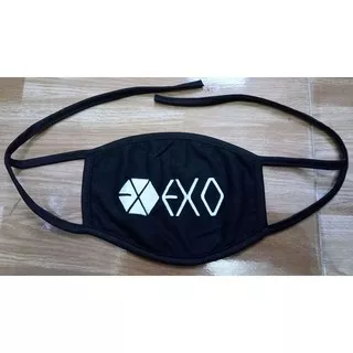 Masker mulut exo masker mulut polos masker mulut kain masker mulut kpop aksesories kpop