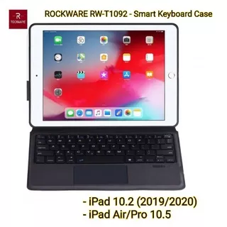 ROCKWARE RW-T1092 Smart Keyboard Case for iPad 10.2 iPad Pro Air 10.5