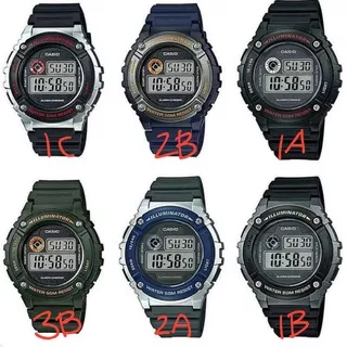 Casio W-216H 216 1CVDF 2BVDF 1AVDF 3BVDF 2AVDF 1BVDF 1B 1C 2B 3B 2A 1A Original