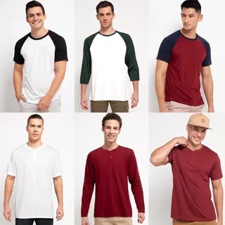 Tolliver Henley & Raglan Style Basic Tshirt