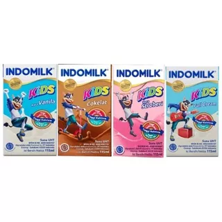 Susu UHT Indomilk Kids 115ml bisa 1 karton isi 40pcs